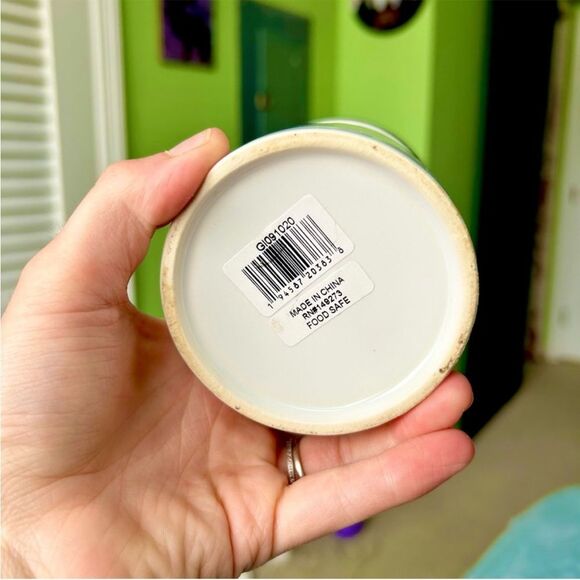 Eyelashes Beauty Make Up Brush Holder "Flawless" Ceramic Storage Jar Art - Picture 6 of 9